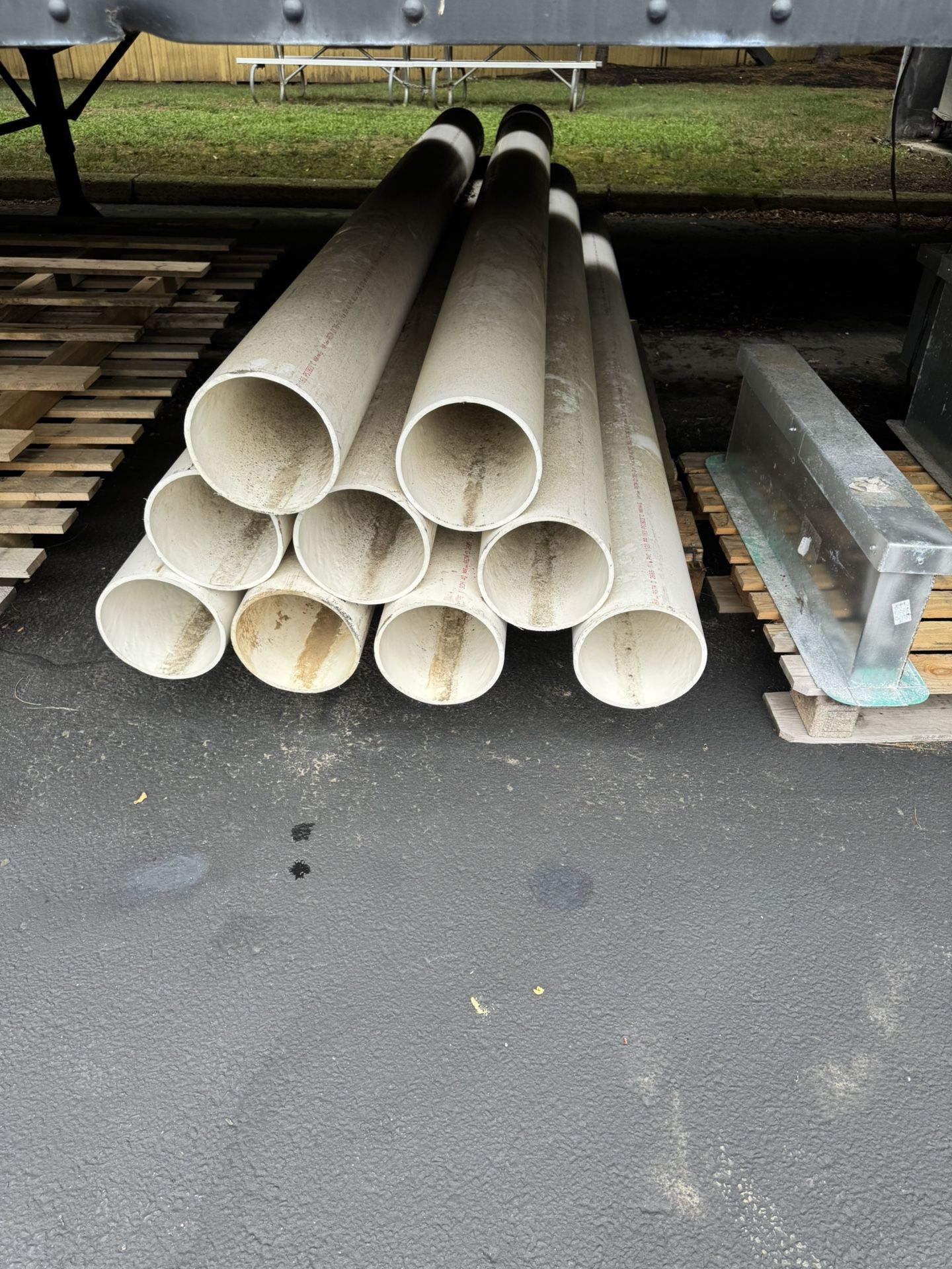 8 inch x 10 ft schedule 40 pvc pipes