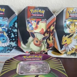 Pokemon  trading card tins