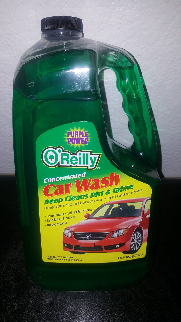 1 gallon Purple Power Oreillys brand car wash soap