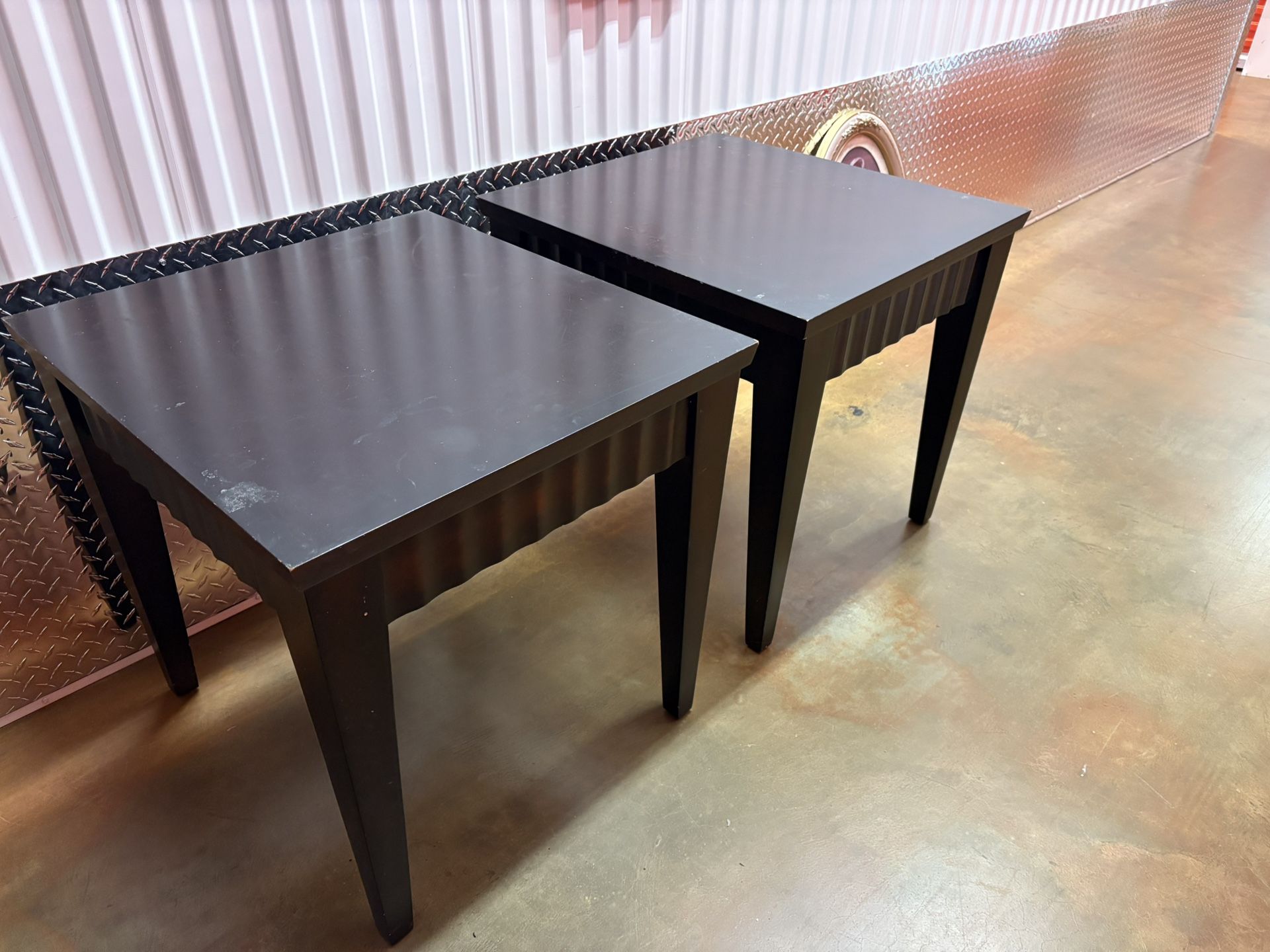 Dark Wood End Tables