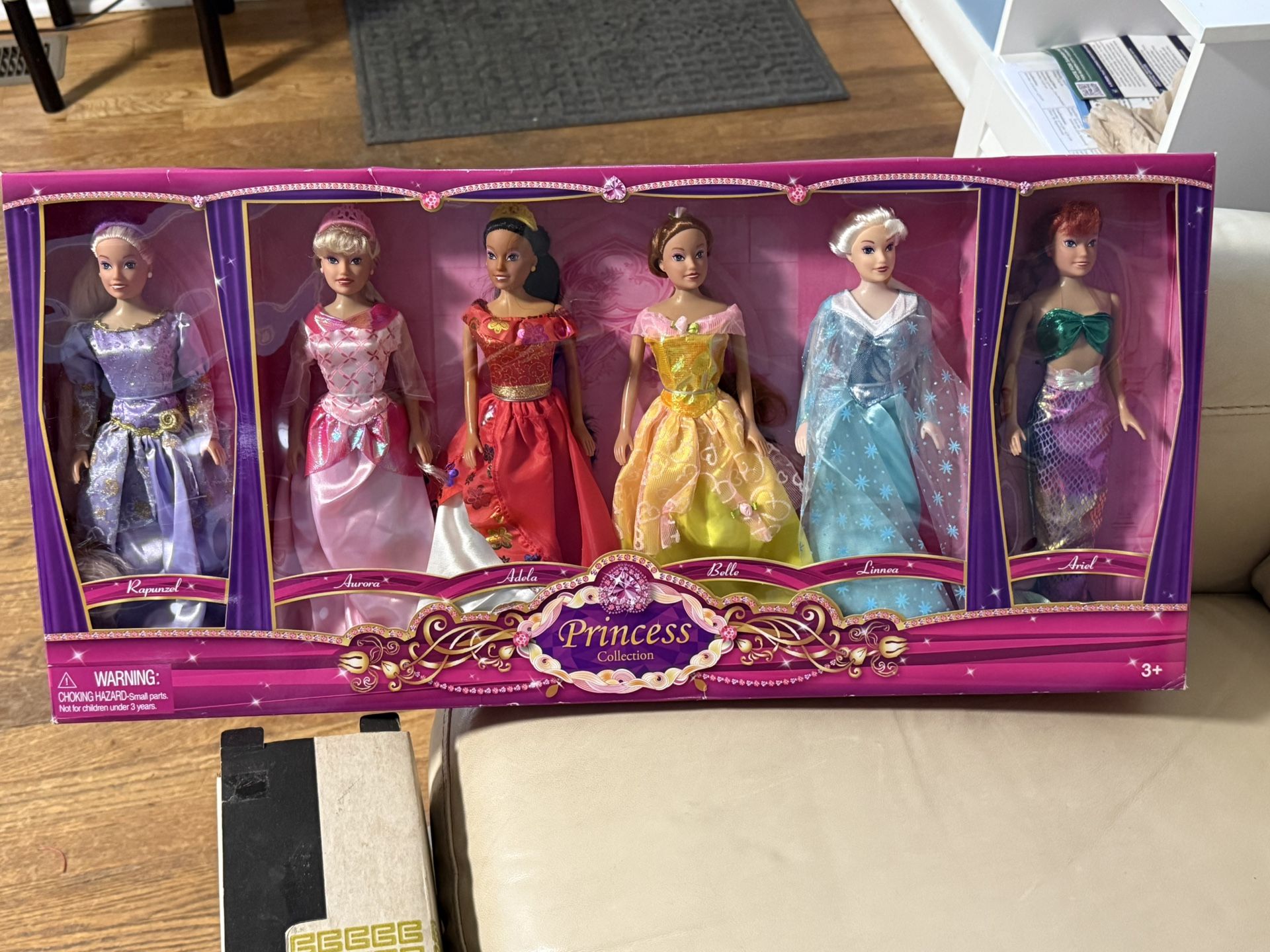 6 Piece Fairy Tale Princess Doll Collection Gift Set Little Girl Toy 11.5"