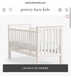 Pottery Barn Crib Mattress Waterproof Protector Sheet Cover, Excellent Condition