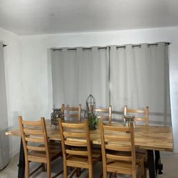 Farmhouse Dining Table 6 Chairs GATHER THE FAMILY!