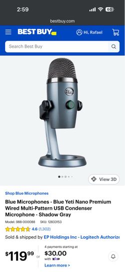 El gato mic arm and yeti mic