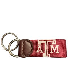 Needlepoint Key Fob - Texas A&M University