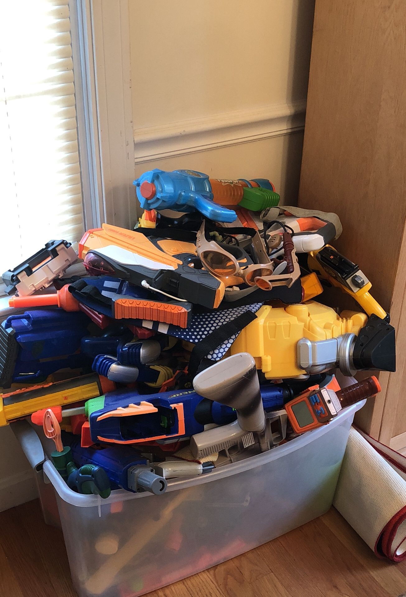 Nerf guns and darts