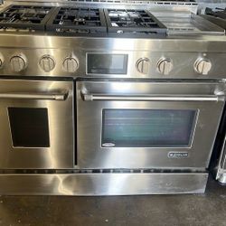 JENN AIR 48”WIDE GAS RANGE STOVE STAINLESS STEEL 