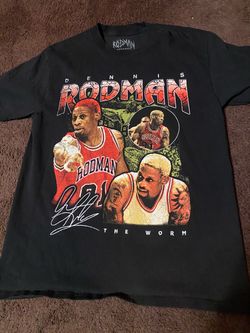 Dennis Rodman 'The Worm' Graphic T-Shirt Size Medium Adult