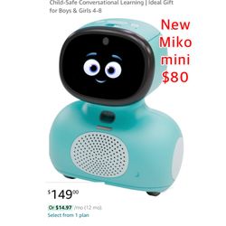 New MIKO Mini  Robot for Kids Fosters STEM Learning & Education Packed with Games, Dance, Singing Child-Safe Conversational Learning $80