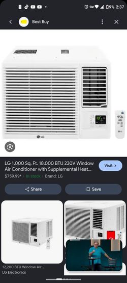 LG Window A/C Unit Cooling and Heating (New)