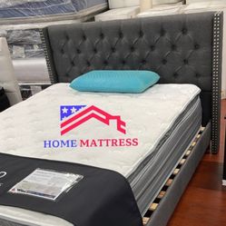 Camas Y Colchón Queen Size ‼️ Bed Frame And Mattress 