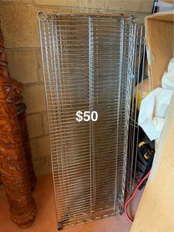 Metal garage shelf