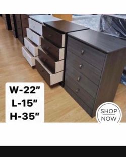 4 Drawer Compressed Wood Dresser