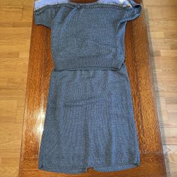 Wool 2 Piece Sweater Dress Set