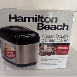Hamilton Beach Artisan Dough & Bread Maker - Never Used  