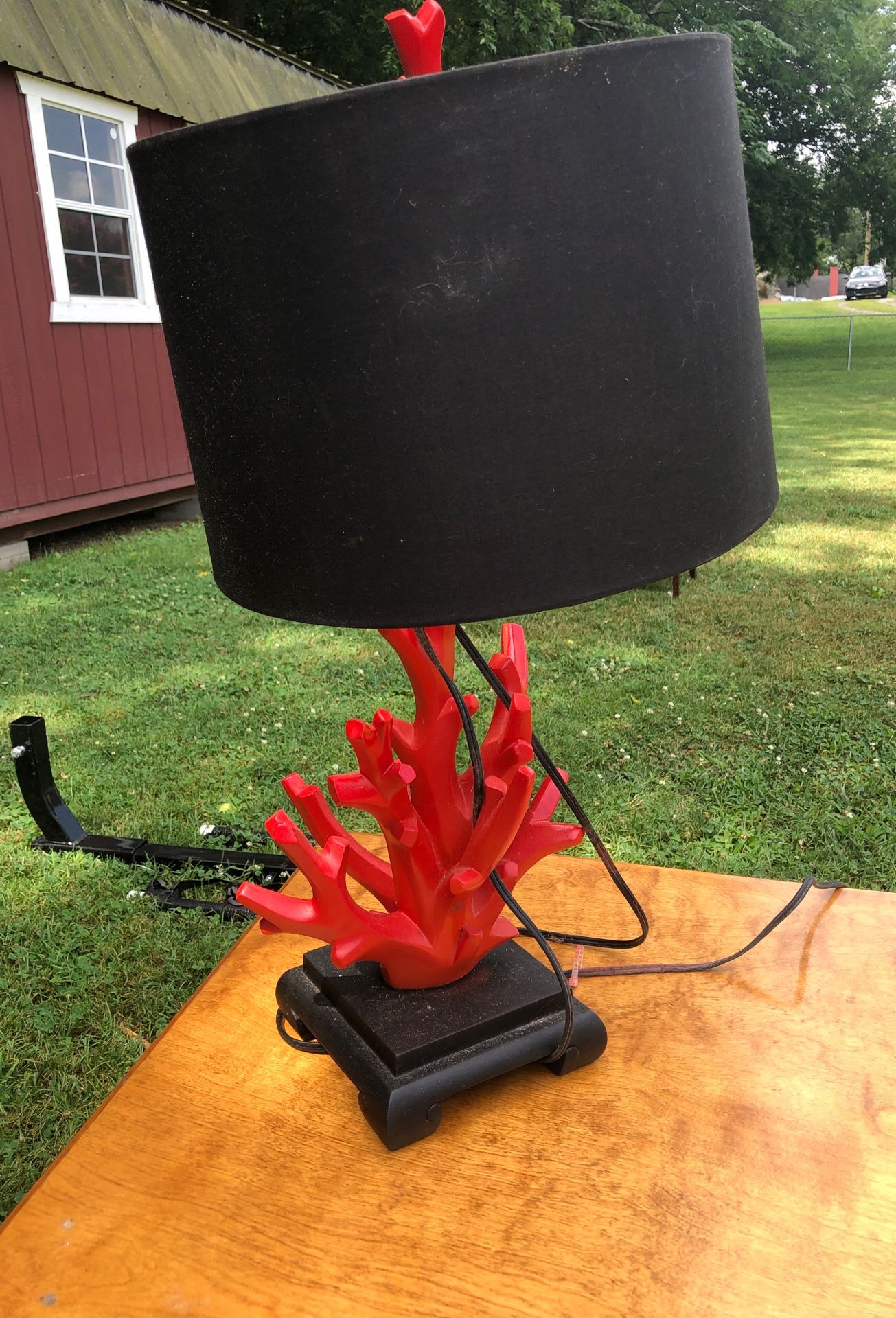 Coral art lamp