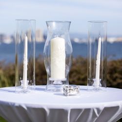 Open-ended Hurricane Candle Holders with Stands