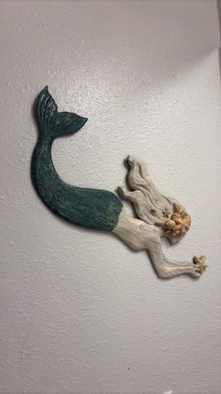 Coastal Bathroom Décor Bundle – Mermaid, Wall Art & Accessories