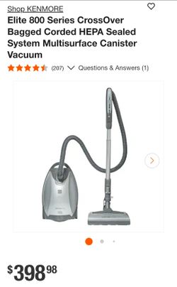 Kenmore HEPA Cannister Vacuum With Accessories