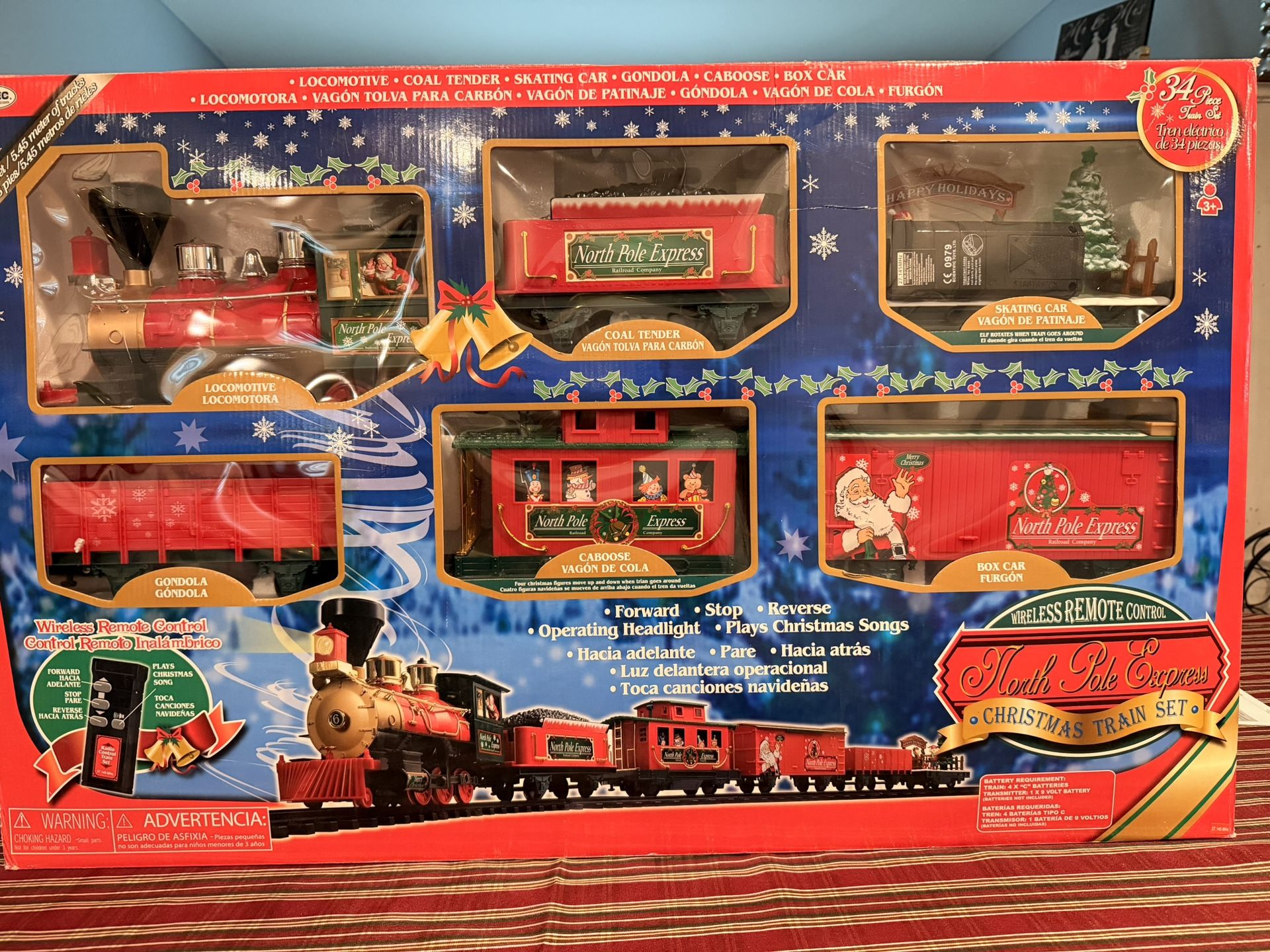 Used Christmas Train Set!! $30