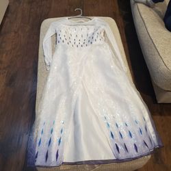 DISNEY STORE FROZEN ELSA COSTUME KIDS SIZE 9/10