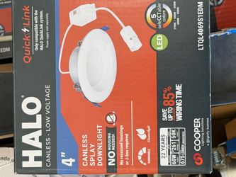Halo canless low voltage led 4” down lights