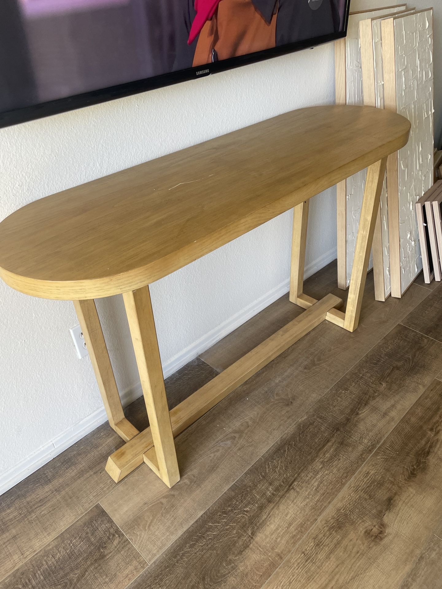 Oak Console Table