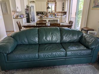 One FREE leather couch & one for $150