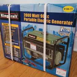 🔥KINGCRAFT 2000 WATT 98CC PORTABLE ELECTRIC GENERATOR🔥 BRAND NEW❗️NEVER OPENED❗️💲200 OR BEST OFFER❗️❗️❗️