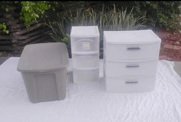 Storage Drawers and Bin 