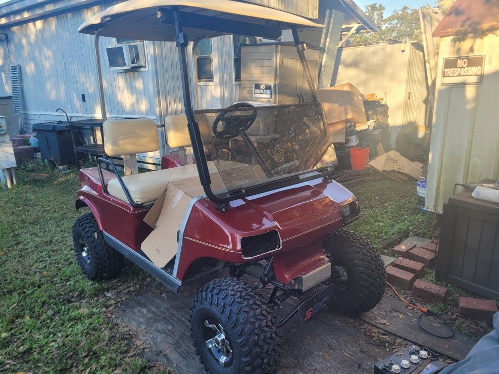 (Tires And Wheels Only) 22" Golf Cart Tires And Wheels , Just Bought But Changing Them