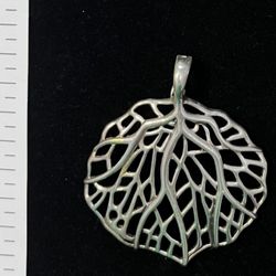 Whitney Kelly Sterling Silver Leaf Pendant 