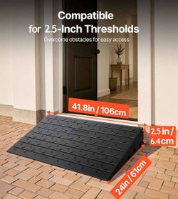 VEVOR 2.5" Rise Rubber Threshold Ramp,