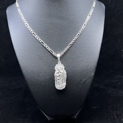 San Judas Tadeo Silver Pendant 