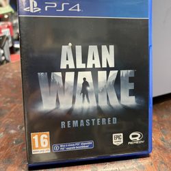 Alan Wake Remastered PS4 PlayStation 4 game