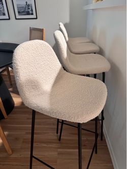 Boucle Bar Stools
