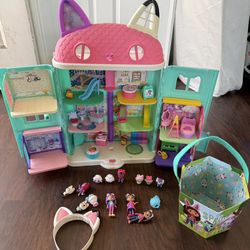 Toys-Gabby's Dollhouse Purrfect Dollhouse Playset with Sounds - Figures - Accessories