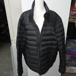 TOMMY HILFIGER Duck Down Puffer Jacket men’s size extra large 