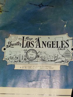 map of the greater Los Angeles 