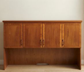 Large Wooden Storage Hutch for Desk or Cabinet
