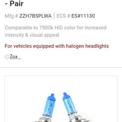 Platinum White H7 Halogen Bulb Pair