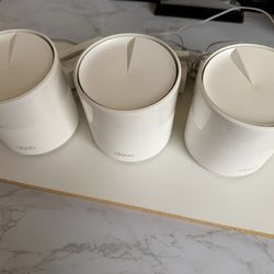 TP-Link - Deco AX3000 (3-pack) Dual-Band Whole Home Mesh Wi-Fi 6 System, Supports Gigabit Speeds - White