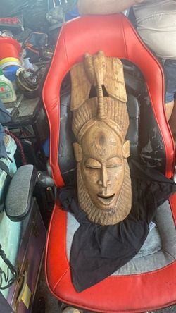 Real oak African hand carved art