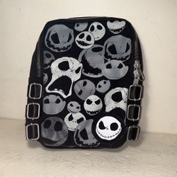NBC Jack Skellington Small Heavy Canvas Backpack, iPad, Small Laptop Bag. Brand New 