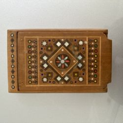 Handmade Wooden Cigarette Box 
