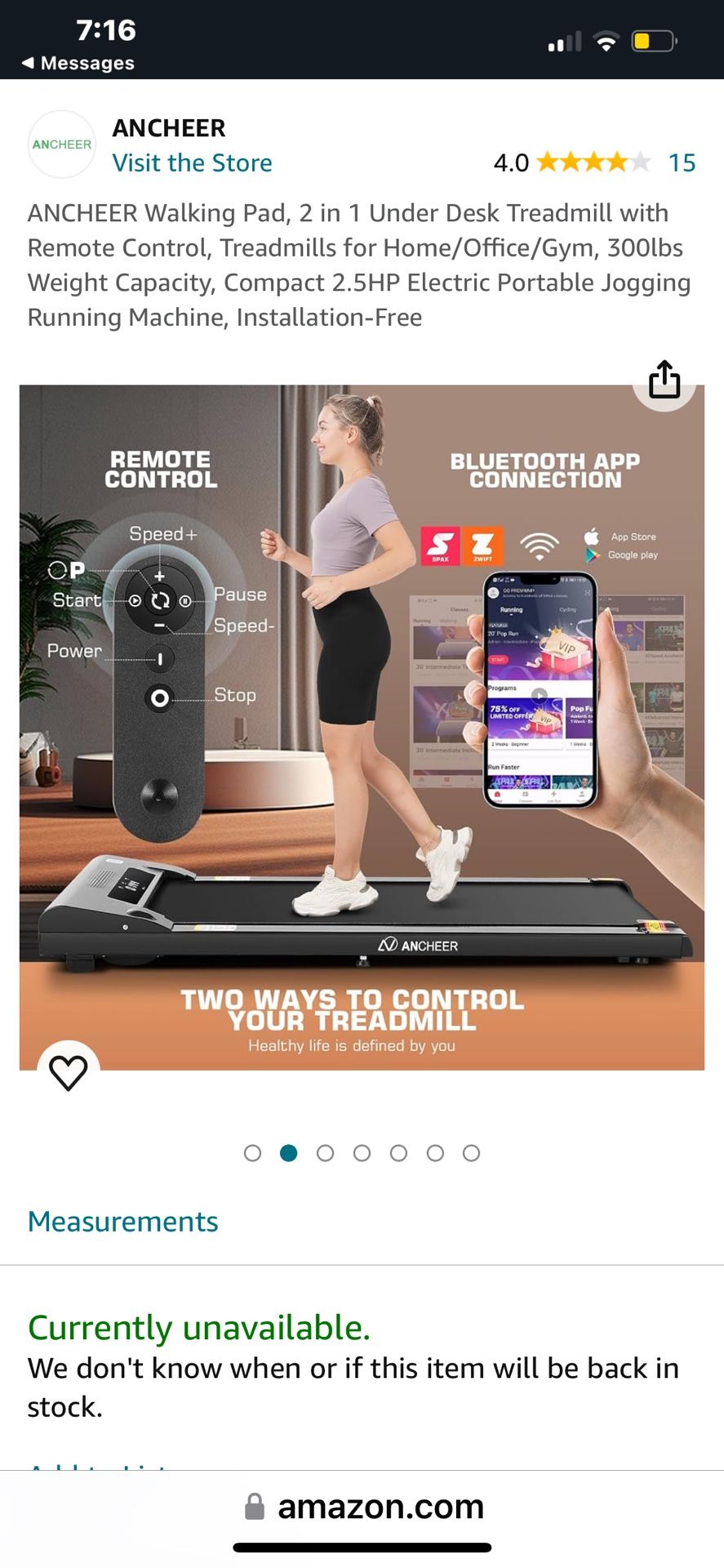 ANCHEER Walking Pad Treadmill