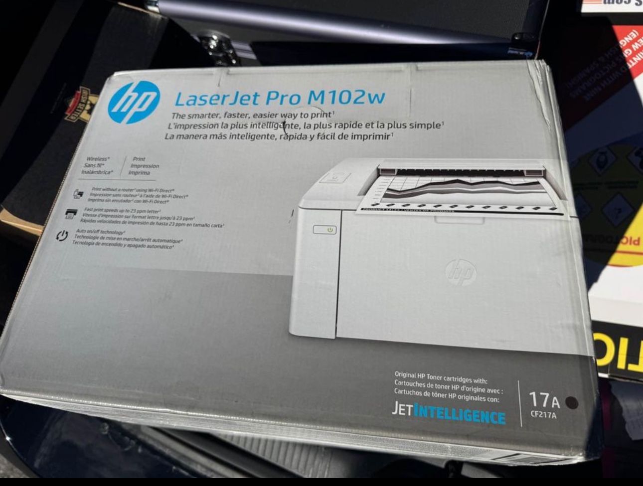 New- Never Opened Wireless Laser Jet Pro M102W Printer