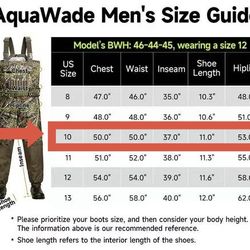 🥨Size 10 TIDEWE Breathable Hunting Waders Heated 1200G Insulation with Removable Insulated Liner & Battery Pack, (Next Camo, 7-14)