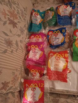 Lot Of (15) McDonalds Ty Beanie Baby Animals