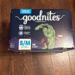 Goodnites Bedwetting Underwear for Boys, Small/Medium (38-65 lb.), 74 Ct